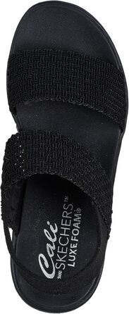 Skechers Cali Day сандалі жіночі на підборах, чорні плетені (35 EU)