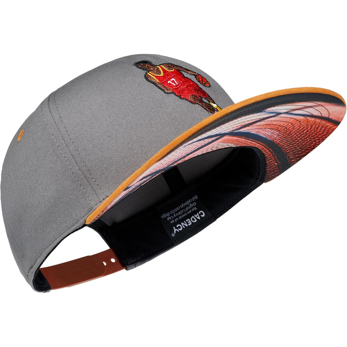 Кепки Snapback Cadency® для чоловіків та жінок, унікальні, з індивідуальними дизайнами, бейсболки з прямим козирком, регульовані, теплі зимові - темно-зелений (баскетбол - сірий)