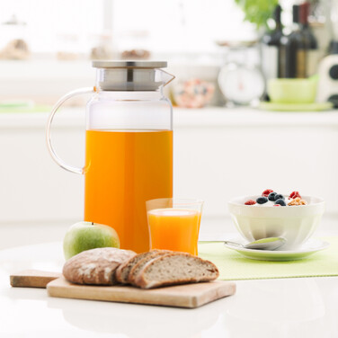 Relaxdays Glass Giraffe with Lid, 1.3 Liter