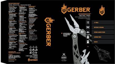 Gerber Bear Grylls Multi-tool with Nylon Sheath, 12 Functions, Ultimate Multi-tool, 31-000749 (12 Tools, EU Packaging)