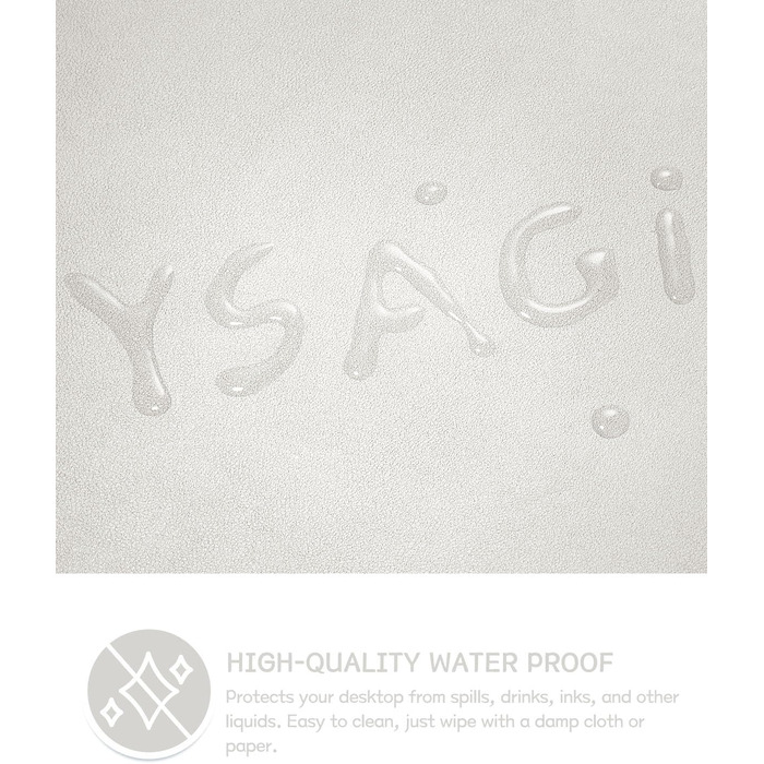 Підкладка під мишу YSAGi, 80x40 см, шкіряна, антиковзаюча, для офісу та дому