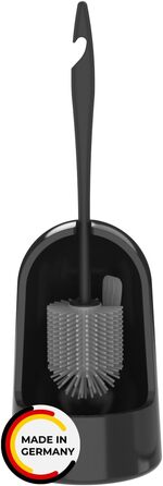 Набір для туалету Rival Recycling з щіткою для обідка – ергономічна ручка з переробленого матеріалу, для швидкого та ретельного очищення, з тримачем (антрацит, Meiler)