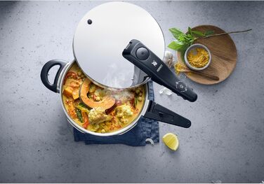 Скороварка WMF Perfect One Pot 3 л, індукція, нержавіюча сталь, 2 режими, знімна ручка, для однієї особи