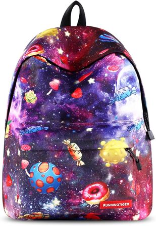 Шкільний рюкзак FANDARE Galaxy: рюкзак для підлітків та дітей з відділенням для ноутбука 14 дюймів, зелений, з пеналом
