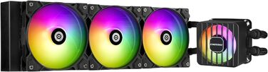 Система водяного охолодження ENERMAX LIQMAXFLO 360mm з RGB підсвіткою (LGA 1700, 1200, AM5, AM4) - Xtreme Dual Chamber Pump, 380W+ TDP, 2x 120mm вентилятори