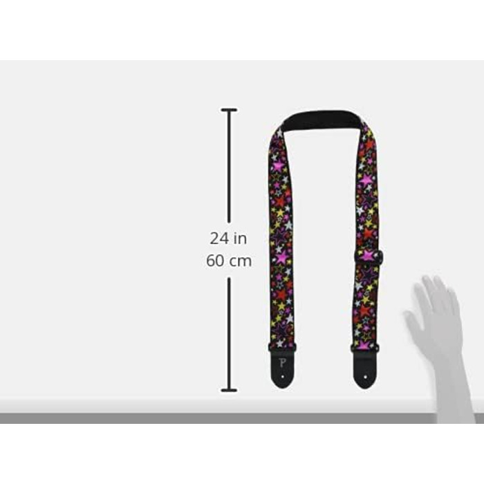 Гітарний ремінь Perri's Leathers з нейлону з жаккардовим малюнком 