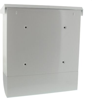 Поштова скринька Burg Wächter Vario ANT з газетницею та табличкою для імені, оцинкована сталь, формат DIN C4, 2 ключі, біла