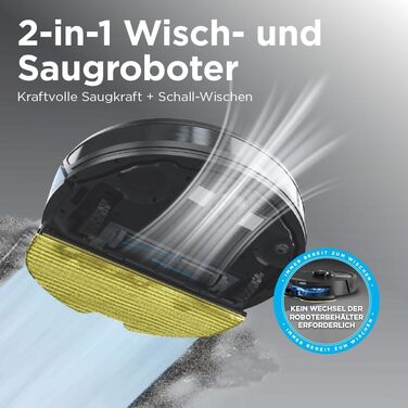 Робот-пилосос Shark Matrix Plus 2-в-1 з функцією миття та авто-збірником пилу, самоочищуючийся, для шерсті тварин, килимів та твердих підлог, 14,5 см, чорний