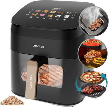 Фритюрниця Cecotec CecoFry Advance Double 9 л з подвійними кошиками, 2850 Вт, цифрова, без олії, PerfectCook