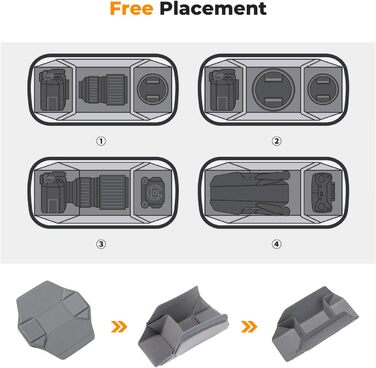 Рюкзак для камери K&F CONCEPT, фотосумка, рюкзак для дронів DJI Mavic, сумісний з Canon/Nikon/Sony, зелено-чорний (M)