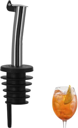 Виливний для пляшок Westmark 2 Inox Eco-Pour, нержавіюча сталь, з кришкою, чорний/хромований, 45372280