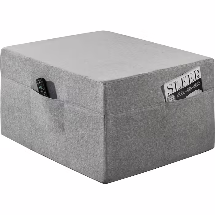 Складаний гостьовий матрац Badenia Trendline XXL, поліестер, 196x65x15,5 см, плюш, висота 15 см, сертифікат Oeko-Tex, сірий чохол, виготовлено за німецькими стандартами якості