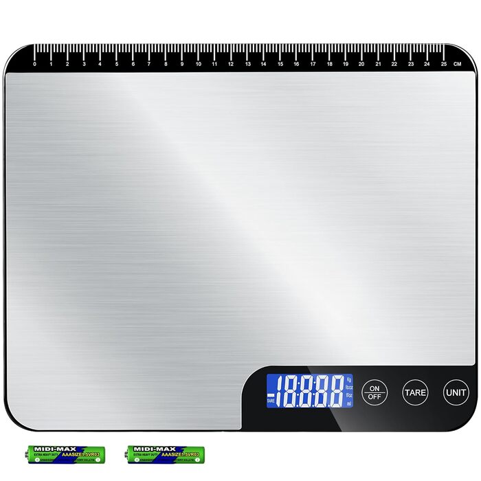 Кухонні ваги цифрові, 10 кг з LCD дисплеєм та функцією тарування, для випічки, приготування їжі та зважування ювелірних виробів, з точністю 1 г (K28H)