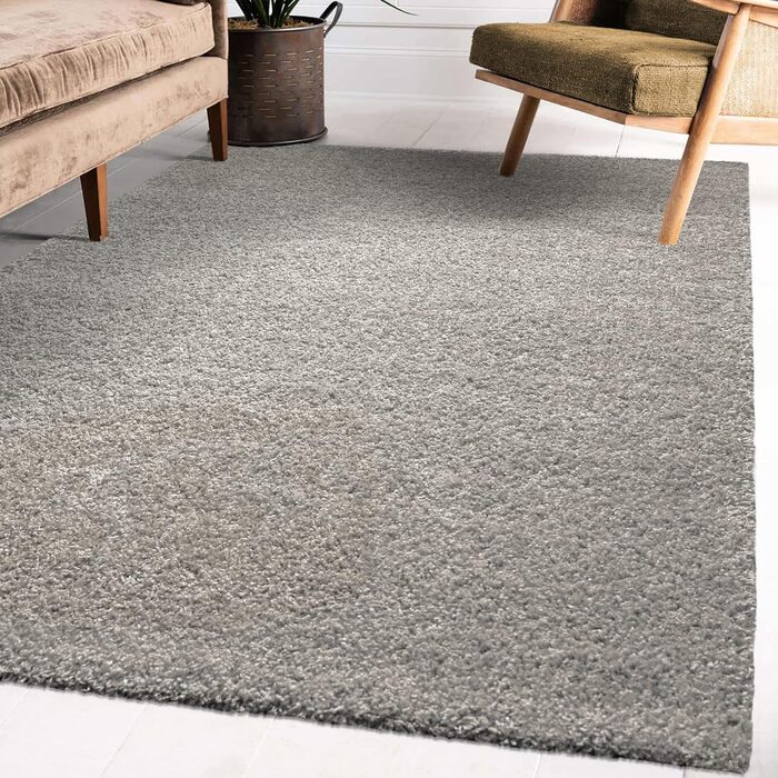 Килимок для вітальні Impression - Екологічний сертифікований килим, колір сірий, розмір 80x150 см