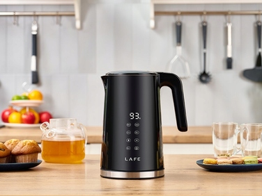 Електричний чайник Lafe Digital Double Wall, 2200 Вт, 1,7 л, чорний