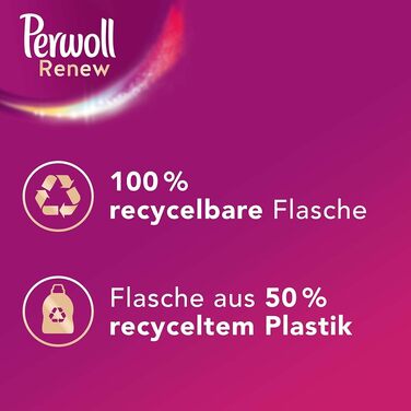 Рідкий засіб для прання Perwoll Renew Blütenrausch для кольорових та білих речей, квітковий аромат, 1.38 л (на 50 прань)