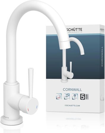 Кран кухонний SCHÜTTE Cornwall, 360° поворотний, з однорідним змішувачем для раковини, преміум якість