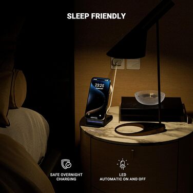 Станція бездротової зарядки 3-в-1 для Apple: iPhone, AirPods, Apple Watch (15W, MagSafe, чорний)