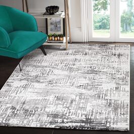 Килимок для вітальні SANAT Harmony - короткий ворс, 120x160 см, світло-сірий, сертифікат Öko-Tex 100, підходить для вітальні, передпокою, їдальні, спальні, кухні та дитячої кімнати