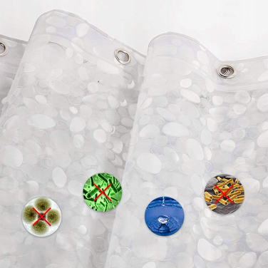 Водонепроникна та протигрибкова штора для душу, 180x200 см