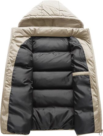 Чоловіча жилетка SeaUr з пухом, водонепроникна, легка, з капюшоном та кишенями, зелена (S, Хакі)