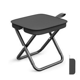 Складний туристичний стілець EASYLOCK, чорний. Максимальне навантаження 150 кг