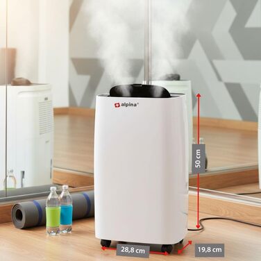 Електричний осушувач повітря Alpina для підвалу та кімнат до 20 м² – 220W з дисплеєм