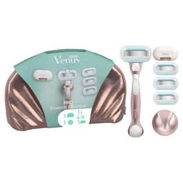 Подарунковий набір жіночих бритв Gillette Venus Pro Smooth Sensitive, металевий корпус, Rosegold