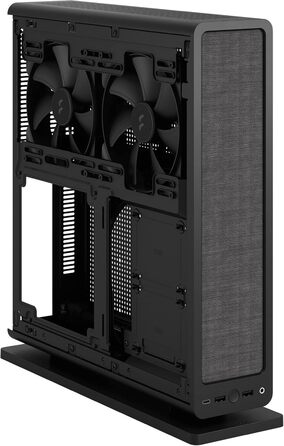 Корпус Fractal Design Ridge Black Mini-ITX для ігрового ПК з PCIe 4.0, 2 вентилятори 140мм PWM, USB Type-C