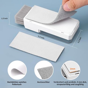 Набір для чищення клавіатури Ordilend: комплексна очистка для ПК, ноутбука, телефону та камери (білий)