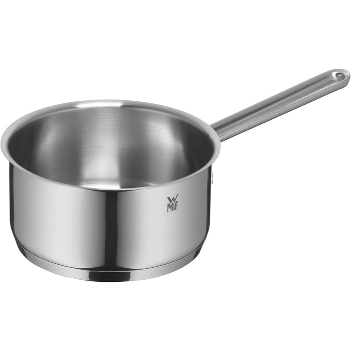 Каструля з нержавіючої сталі WMF Provence Plus 16 см без кришки, 1.4 л, для приготування молока, сумісна з індукцією, Cromargan, без покриття, можна використовувати в духовці