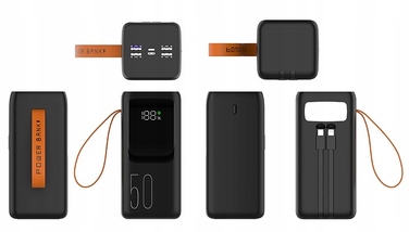 Повербанк TRACER Vouge-5 50000 мАг, швидка зарядка, Lightning, USB-C