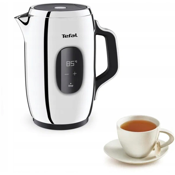 Електричний чайник Tefal Majestuo, 2400 Вт, 1,5 л, сріблястий/сірий