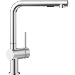 Змішувач для кухні CECIPA X203B чорного кольору з висувною лійкою, поворотний на 360°, з двома режимами струменя, нержавіюча сталь Змішувач для кухні CECIPA X203B чорного кольору з висувною лійкою, поворотний на 360°, з двома режимами струменя, нержавіюча сталь