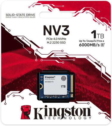 SSD Kingston NV3 1TB M.2 PCIe 4.0 (SNV3S/1000G) – внутрішній накопичувач