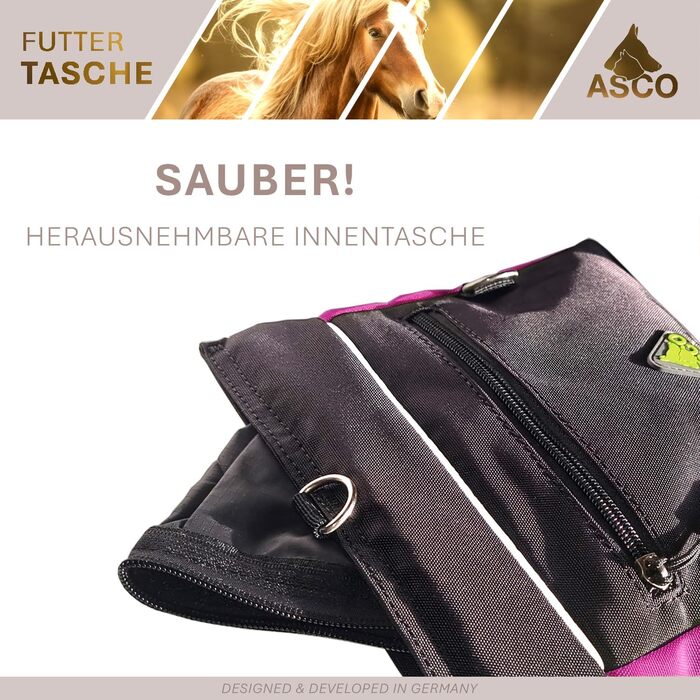 Сумка для ласощів для собак ASCO Leckerlitasche - зручна та містка сумка для дресирування, 20 x 20 см, рожева