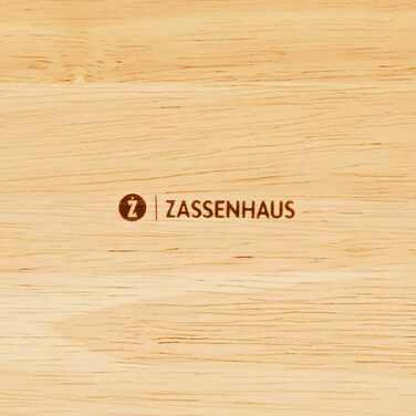 Zassenhaus Serving Tray Wood | rectangular | with carrying handles | 53×41×7cm | Tea Tray | made of sustainably grown rubberwood