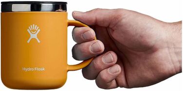 Hydro Flask 12 oz Stainless Steel Vacuum Insulated Coffee Mug - Travel Coffee Cup with Lid & Handle - Dishwasher Safe