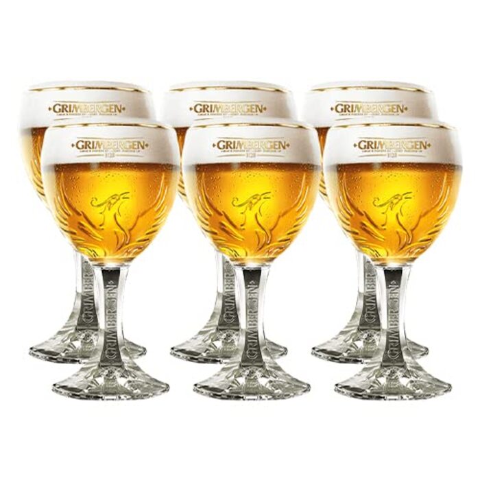 Склянки для пива Grimbergen з ніжкою 250 мл, набір 6 шт.