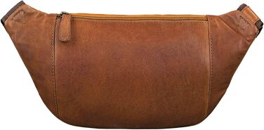 STILORD 'Marian' поясна сумка з натуральної шкіри вінтаж для чоловіків/жінок. Поясна/Животна сумка для телефону, косметики, камери, подорожей, вечірок, концертів, фестивалів. Шкіра Cognac, блискуча (Когняк - Коричневий)