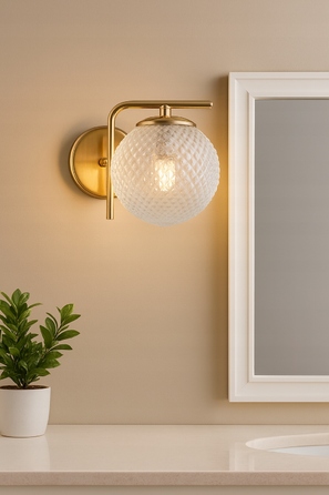 Настінний світильник Elko-Lighting, золотистий, жовте світло, E27, 60 Вт