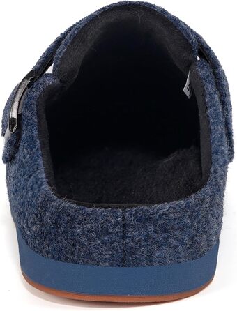 Фетрові тапочки Sisttke для дому, чоловічі/жіночі, зимові, закриті, з супінатором, темно-синій, 36 EU