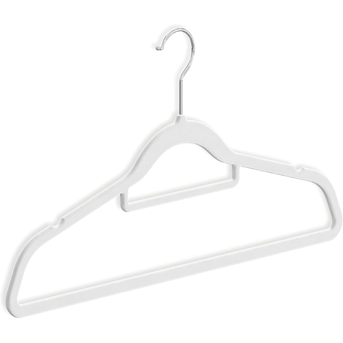 Вішалки для одягу OGIVO - набір 20 шт. з антиковзаючим покриттям, обертаються на 360°, з вирізами для плечей - для сорочок, блузок, краваток