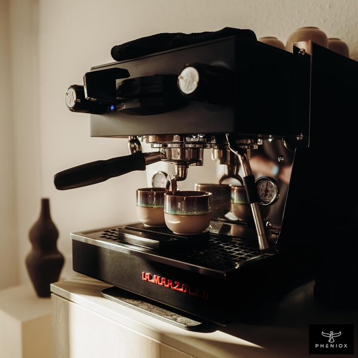 Набір порцелянових чашок Illusion, 4 шт. по 120 мл, без ручки, для еспресо, сумісний з посудомийною машиною, для мікрохвильової печі, подарункова коробка