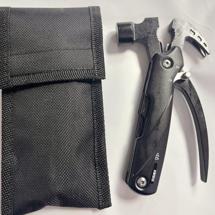 Багатофункціональний молоток-інструмент 12 в 1 для чоловіків, подарунок тато, чоловік, кемпінг, туризм, надзвичайні ситуації