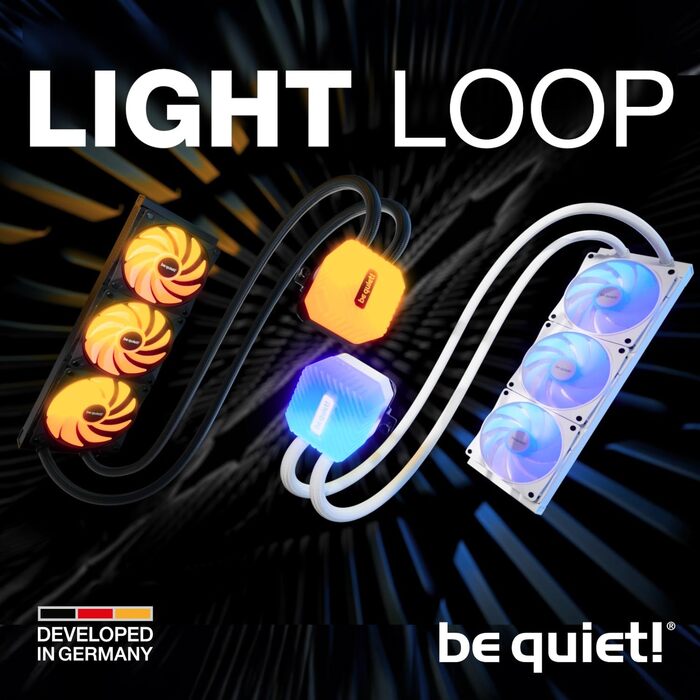 Система водяного охолодження be quiet! Light Loop 360mm Black для розгіну, 3x вентилятори Light Wings LX 120mm PWM ARGB, стильний водоблок з ARGB-PWM хабом, висока продуктивність