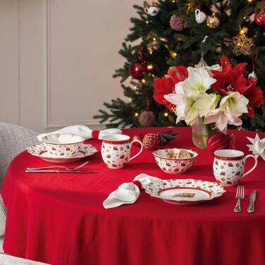 Набір столових приборів Villeroy & Boch Toy's Delight 30 предметів, сріблясто-платиновий, для 6 осіб, нержавіюча сталь, миюча посуду, різдвяні мотиви