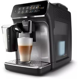 Philips 3200 Fully Automatic Coffee Machine – LatteGo Milk System, 5 Coffee Specialties, Intuitive Touch Display, Silver (EP3246/70) Latte Go 5 Coffee Specialties