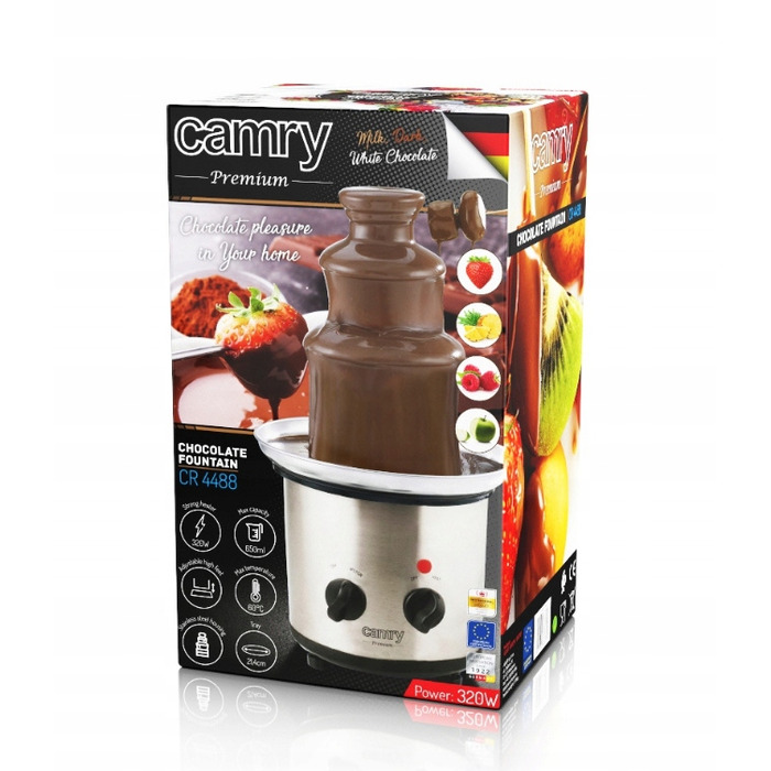 Шоколадний фондан на 3 яруси, 0,65 л, Fondue 320 Вт