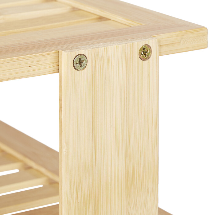 Relaxdays Bamboo Corner Shelf for the Kitchen